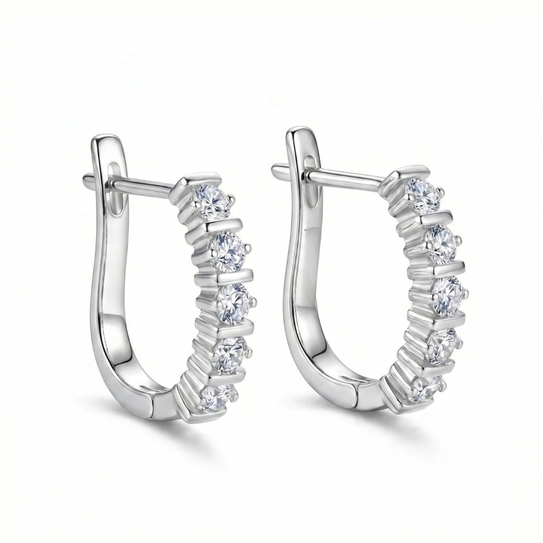 Eterna Scalloped Diamond Earrings