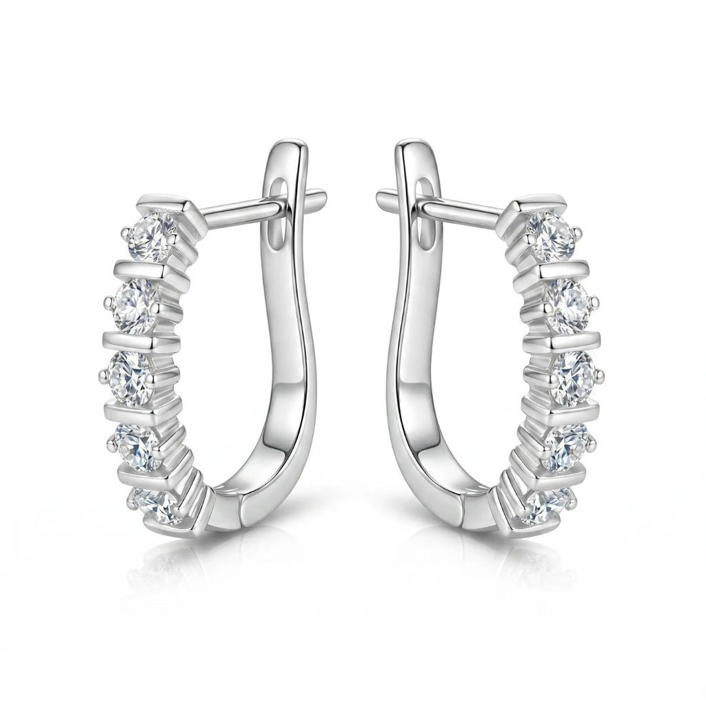Eterna Scalloped Diamond Earrings