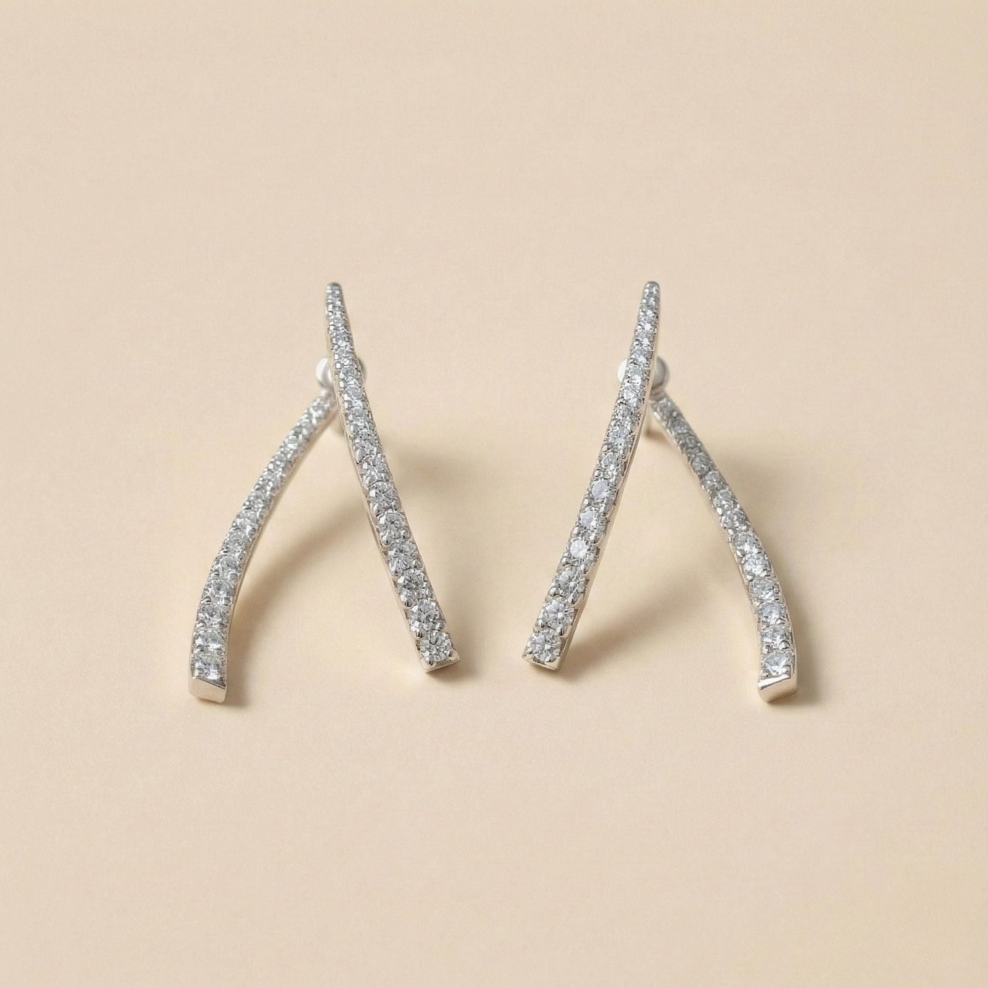 Céleste Curve Diamond Earrings