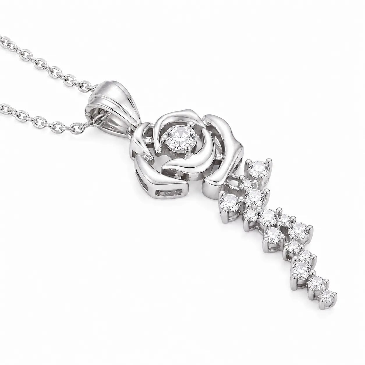 Rosette Sillage Diamond Pendant