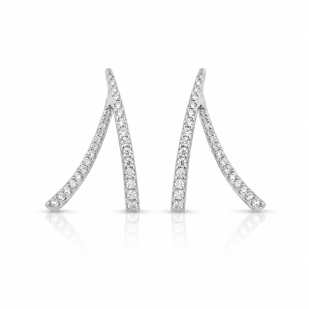 Céleste Curve Diamond Earrings