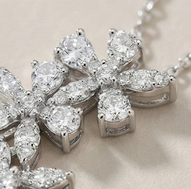 Diamond Lunette Garland Pendant