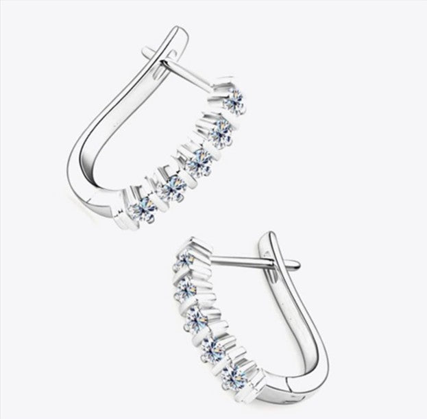 Eterna Scalloped Diamond Earrings