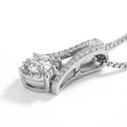 Diamond Voûte Solitaire Pendant