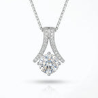 Diamond Voûte Solitaire Pendant
