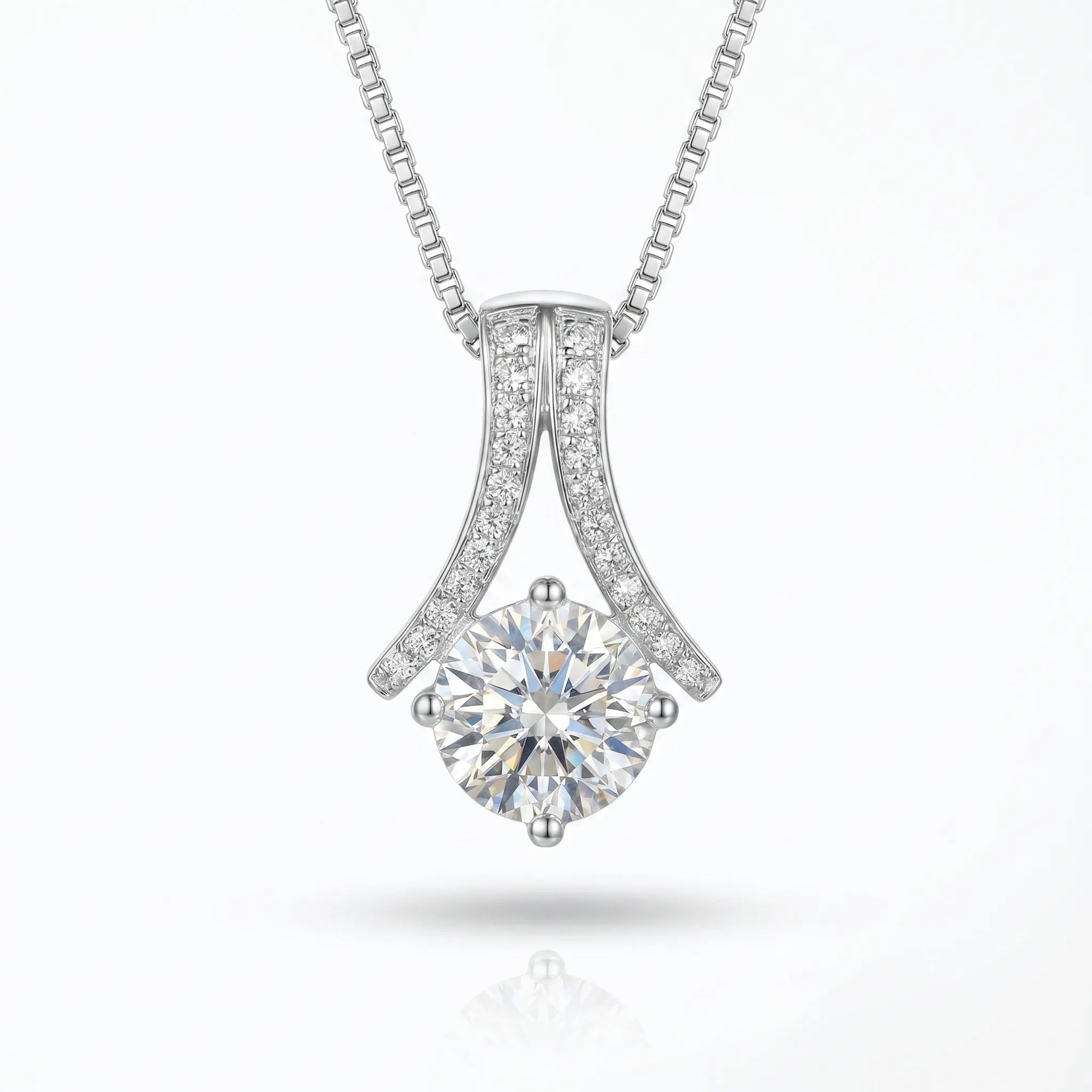 Diamond Voûte Solitaire Pendant