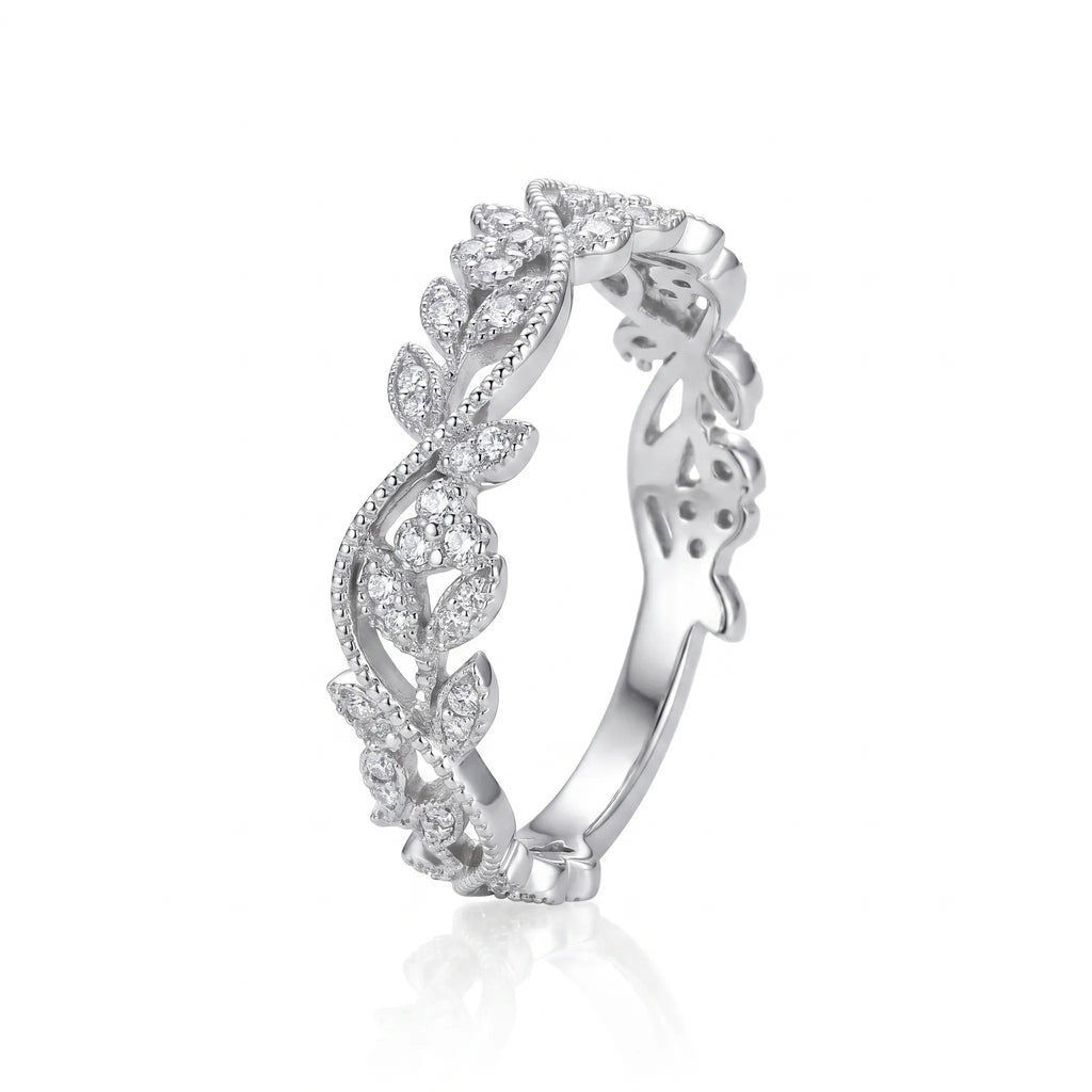 Pavé Botanical Ring