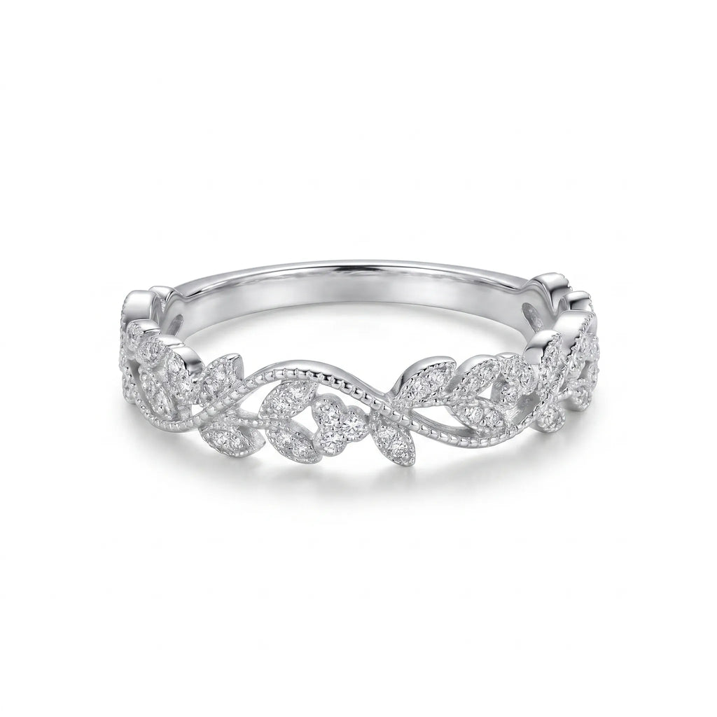 Pavé Botanical Ring