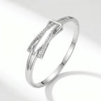 Modern Triangle Design Silver Bracelet