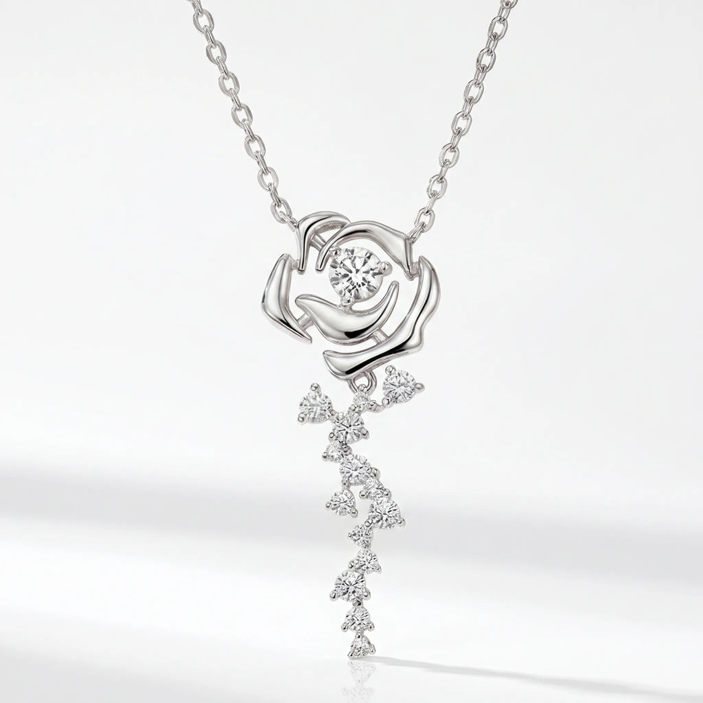 Rosette Sillage Diamond Pendant