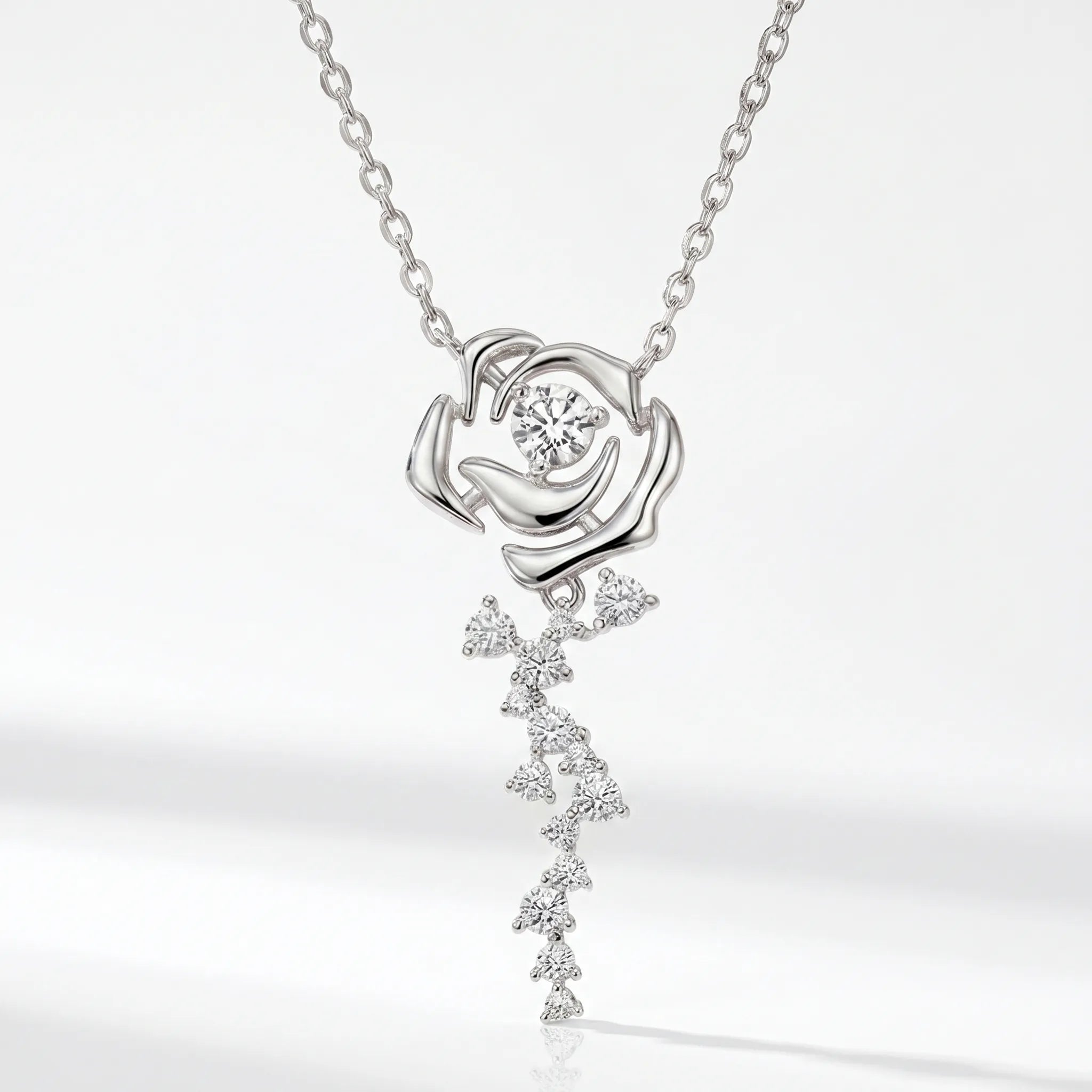 Rosette Sillage Diamond Pendant