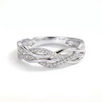 Diamond Torsade Band Ring