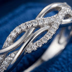 Diamond Torsade Band Ring