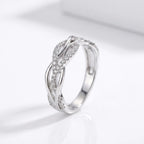 Diamond Torsade Band Ring